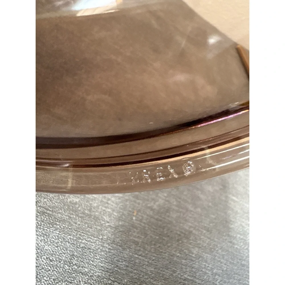 Vintage Corning Pyrex Vision Ware 40 Amber Replacement Lid For 10